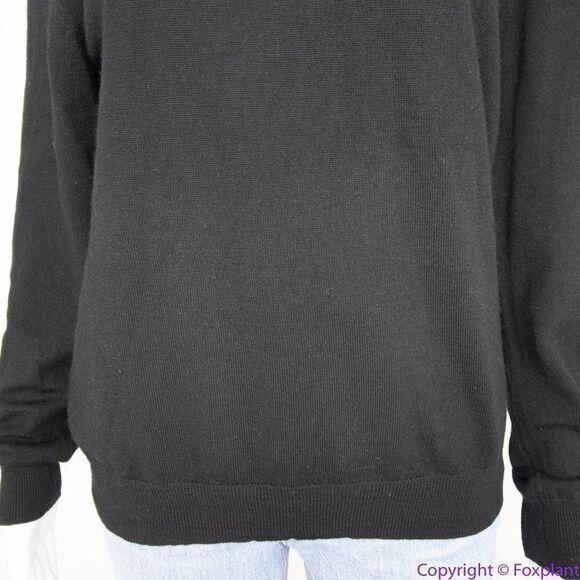 Calvin Klein extra fine merino‎ wool black sweater, S/P - Picture 3 of 14